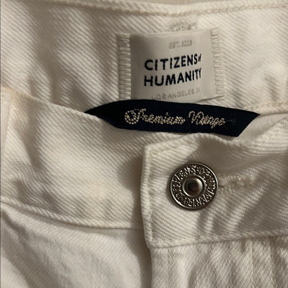 Citizens of Humanity White Horseshoe  Wide-Leg Jeans, NWOT, size 29 - Picture 6 of 10